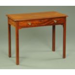 A George III mahogany side table,