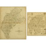 Two 18th century hand engraved maps of Cumberland, one by J Cary 1787,