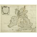 Nicholas Sanson and Melchior Tavernier, Britinnicae Insulae, 1641,