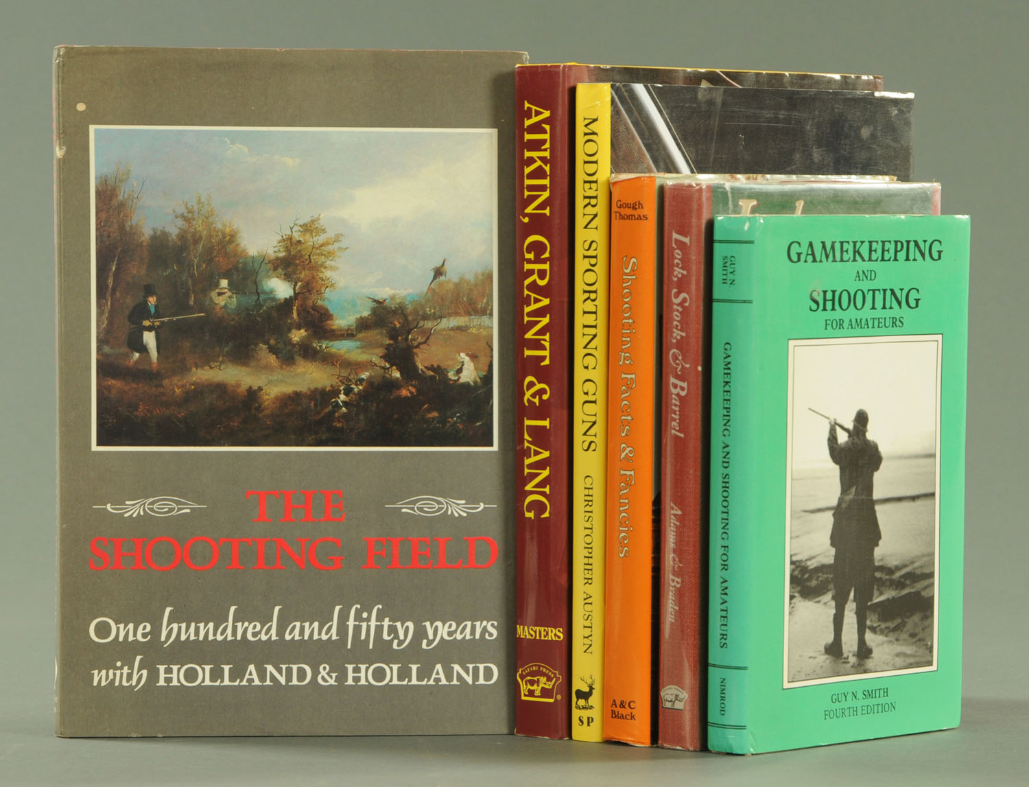 Six books on shooting and gamekeeping, "Atkin Grant & Lang" by Don Masters,