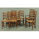 A set of eight oak Titchmarsh & Goodwin dining chairs, Model No. RL231 (see illustration).