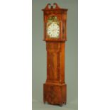 An early 19th century mahogany longcase clock, with two-train striking movement by James Marshall,