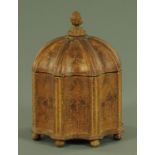 A dome top table box, 20th century,