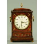 A Regency mahogany single fusee bracket clock, with pineapple finial, the dial marked Cole London,