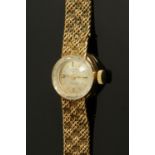 A Rotary ladies 9 ct gold cased wristwatch, with 9 ct gold bracelet, circular dial.