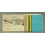 Seven Wainwright books, "A Lakeland Sketchbook", "A Second Lakeland Sketchbook",