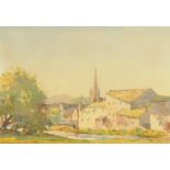 Len Roope, watercolour, "Old Cockermouth". 20 cm x 29 cm, signed and dated 1975.
