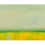 Tom Robb, contemporary landscape, signed and dated 1972, oil on board, 59.5 cm x 75 cm.