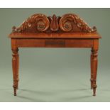 A Victorian Scottish mahogany hall table,