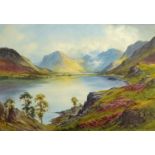 Edward Horace Thompson (1879-1949), watercolour, "Buttermere with Fleetwith Pike & Haystacks".