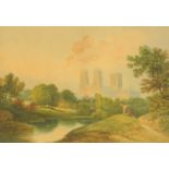 Francis Nicholson (1753-1844), watercolour, "York Minster from Across the Ouse".