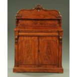 A Victorian mahogany chiffonier, with rear shelved upstand,