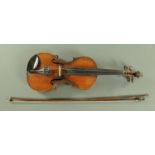 A Continental full size violin, circa 1900,