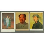 Three Chinese Cultural Revolution propaganda posters, 1966-1976,