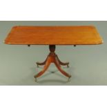 A Regency mahogany breakfast table,