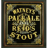 A large "Watneys Pale Ale & Reids Stout" mirror, produced by Watney Reid.