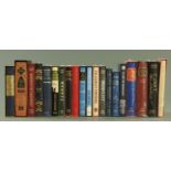 Twenty Folio Society books, in slip cases and some shrink wrapped, to include "Hundred Years War",