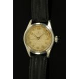 A gentleman's Rolex Oyster wristwatch, circa 1950's, with stainless steel case,