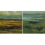 Aidan Butler, 20th century, "Sailing Day" and "Evening Light by the Coast", each signed,