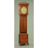 An early 19th century mahogany longcase clock, with circular dial by James Houston Johnstone,