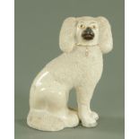 A 19th century Staffordshire poodle,