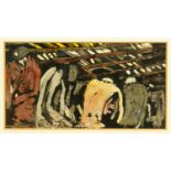 Tom McGuinness (British 1926-2006), "Men in the pit", signed and dated '64, pen,