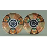 A pair of Japanese dished plates, circa 1880,