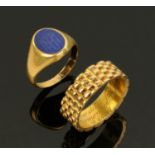 A Victorian 18 ct gold ring,