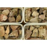 A quantity of geological specimens, to include mottled tuff, rhyolite, anderite, mudstone, felite,