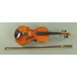 An English full size violin, early 20th century, with interior label "The Maidstone,