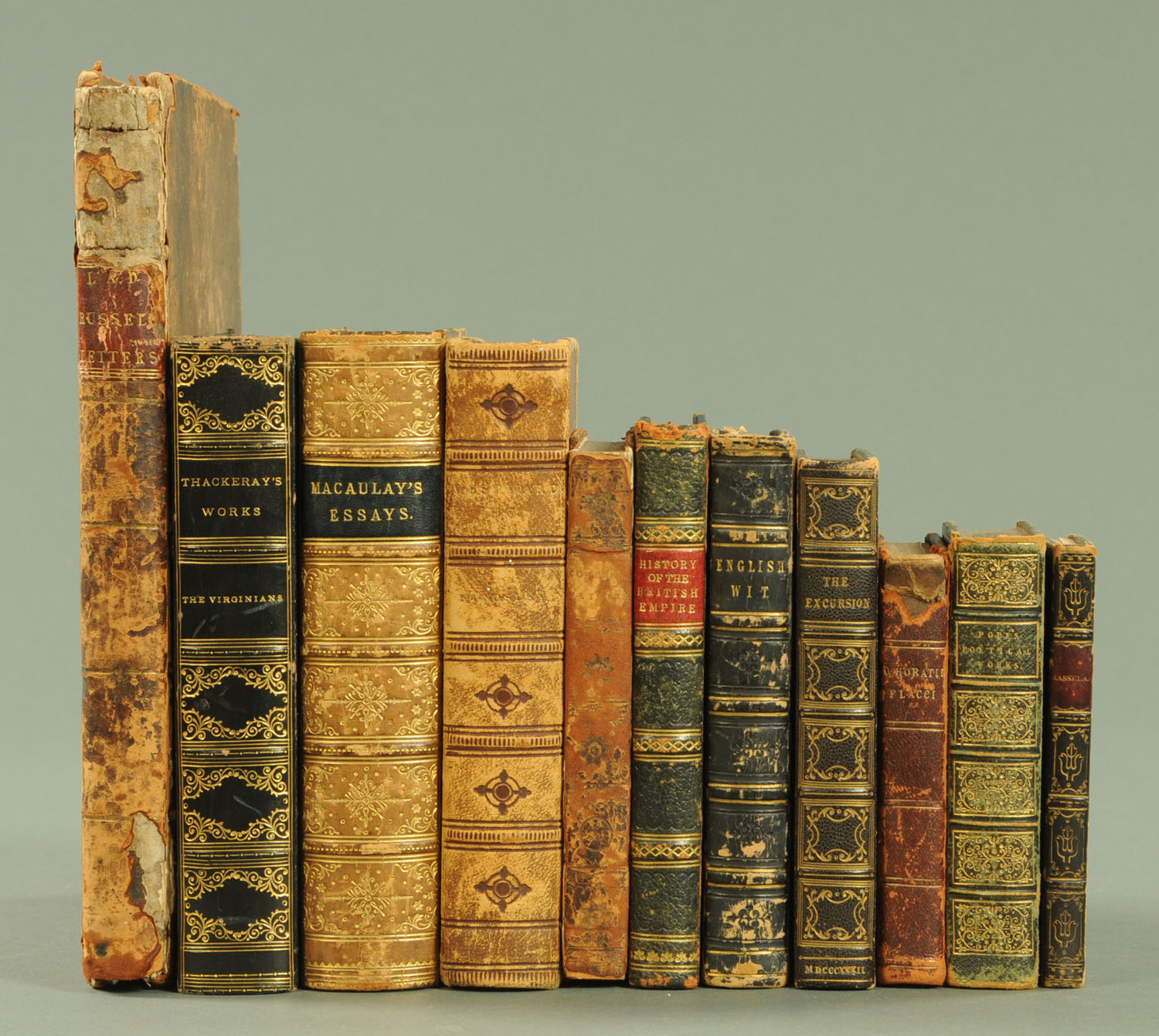 Eleven antiquarian books,