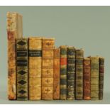 Eleven antiquarian books,