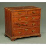 A Georgian mahogany chest of drawers,