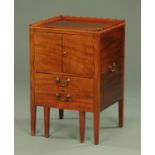 A George III mahogany commode,