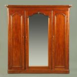 A Victorian mahogany wardrobe,