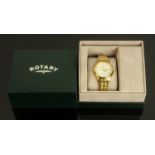 A gentleman's Rotary gold plated wristwatch,