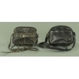 A Suzy Smith leather evening bag, and a Jane Shilton black leather evening bag.
