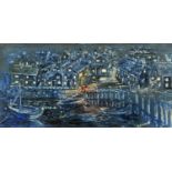 Z Clempert (20th century), a nocturnal harbour scene, signed, circa 1970's, oil on board,