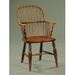 A Victorian Windsor armchair,