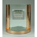 An Art Deco period electric fire, with two tone mirror glass surround,