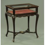 An early 20th century stained wooden bijouterie table,