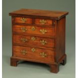 A George III mahogany bachelor's chest,