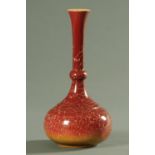 A Linthorpe pottery vase, 19th century,