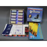 A 1980's Magnus Magnusson "The Quiz Master" game and a backgammon board game