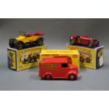 A group of 3 Matchbox and Dinky diecast models, consisting of a Trojan 15 CWT van "Dunlop" (451),