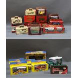 A box lot of miscellaneous diecast model vehicles to include Matchbox "Models of Yesteryear",