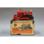 A Dinky Supertoys Blaw Knox Bulldozer (561), with red body and tanned driver,