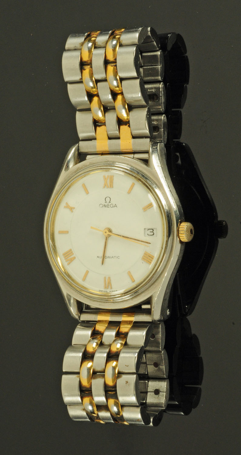 A vintage Omega gentleman's automatic wristwatch, circa 1992, stainless steel,