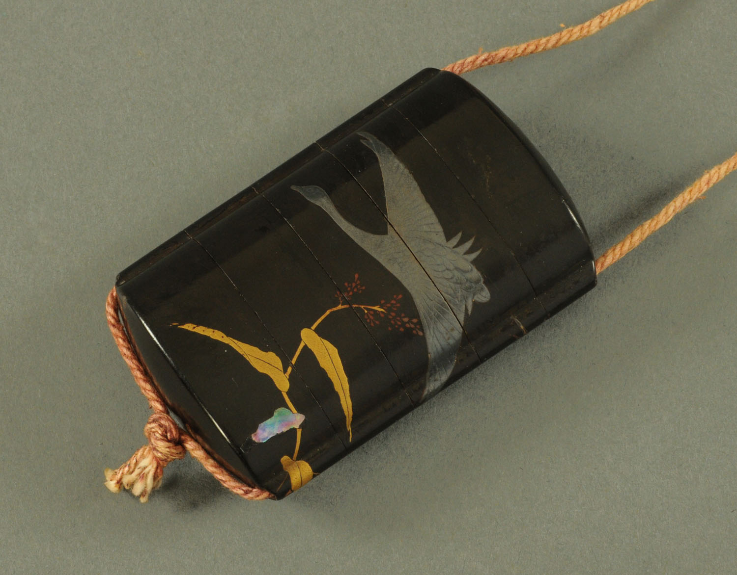 A Japanese lacquer four case inro, late Edo,
