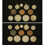 European coins, to include a Dutch silver six stuivers, 1691, a Dutch silver Utrecht duit,